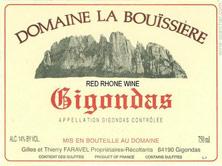 Etichetta Gigondas La Bouïssière 2019