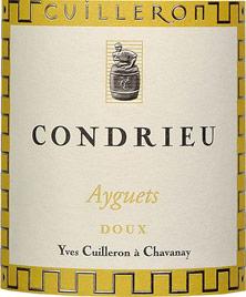 Etiquette du vin Condrieu Ayguets Yves Cuilleron (Domaine) 1997