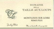 Etiquette du vin Montlouis-sur-Loire Rémus Plus La Taille aux Loups - Jacky Blot 2008