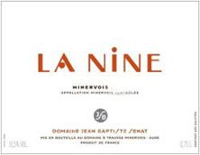 Etichetta Minervois La Nine Jean-Baptiste Sénat 2013