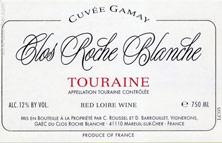 Wine label Touraine Gamay Clos Roche Blanche (Domaine de) 1989