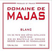 Etikette des Weins IGP Côtes Catalanes de Majas (Domaine) Chardonnay 2013
