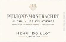 Wine label Puligny-Montrachet 1er Cru Les Folatières Henri Boillot (Domaine) 2010