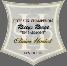 Etichetta Riceys Rouge Olivier Horiot 2009