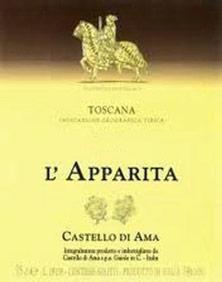 Etichetta Toscana IGT Castello di Ama L'Apparita 1993