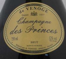 Etiquette du vin Cuvée des Princes De Venoge 1983