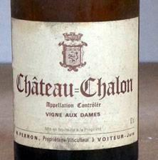 Etichetta Château-Chalon Vignes aux Dames M. Perron 1978