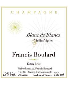 Etichetta Blanc de Blancs Extra-Brut Francis Boulard ----