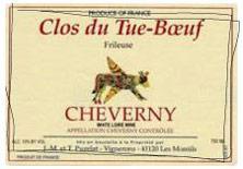 Etiquette du vin Cheverny Frileuse Clos du Tue-Boeuf 2014