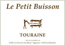 Wine label Touraine Le Petit Buisson Clos du Tue-Boeuf 2009