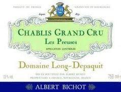 Etikette des Weins Chablis Grand Cru Les Preuses Long Depaquit - Albert Bichot (Domaine) 1995