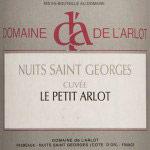 Wine label Nuits-Saint-Georges Le Petit Arlot Domaine de l'Arlot 2009