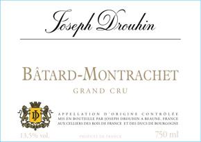 Etiquette du vin Criots-Bâtard-Montrachet Grand Cru Joseph Drouhin 2012