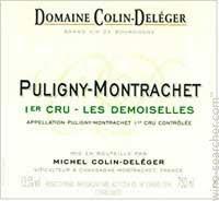 Etiquette du vin Puligny-Montrachet 1er Cru Les Demoiselles Michel Colin-Deléger (Domaine) 1998