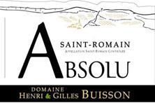 Etichetta Saint-Romain Sous Roche absolu Henri et Gilles Buisson (Domaine) 2010