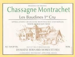 Etichetta Chassagne-Montrachet 1er Cru Baudines Bernard Morey et Fils (Domaine) 2000
