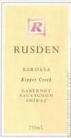 Etikette des Weins Australie Rusden Ripper Creek Cabernet Sauvignon - Shiraz 2007
