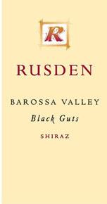 Etikette des Weins Australie Rusden Black Guts Shiraz 2003