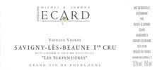 Wine label Savigny-lès-Beaune 1er Cru Les Serpentières Michel Ecard (Domaine) 2018