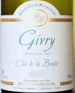 Wine label Givry Clos de la Brulée René Bourgeon 2010