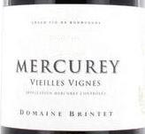 Etiquette du vin Mercurey Vieilles Vignes Domaine Brintet 1999