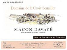 Etiquette du vin Mâcon-Davayé Domaine de La Croix Senaillet 2012