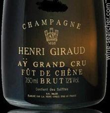 Wine label Aÿ Grand Cru Brut Fût de Chêne Henri Giraud 2017