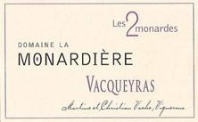 Etichetta Vacqueyras Les 2 Monardes La Monardière (Domaine) 2019