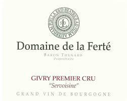 Etiquette du vin Givry 1er Cru Servoisine Domaine de la Ferté 2011