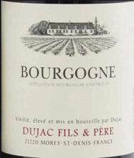 Wine label Bourgogne Dujac Fils et Père 2018