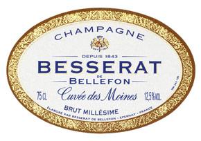 Wine label Cuvée des Moines Besserat de Bellefon ----