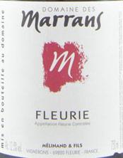 Etichetta Fleurie Marrans (Domaine des) 2015