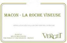 Etiquette du vin Mâcon La Roche Vineuse Verget 2023
