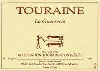 Etichetta Touraine La Guerrerie Clos du Tue-Boeuf 2009