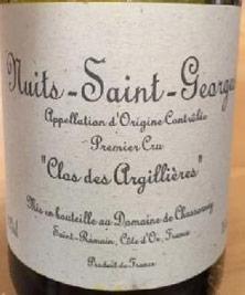 Etichetta Nuits-Saint-Georges 1er Cru Clos des Argillières Domaine de Chassorney - Frédéric Cossard 2008