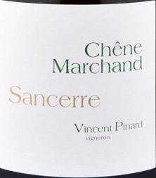Etiquette du vin Sancerre Chêne Marchand Vincent Pinard 2018