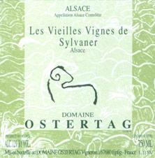 Etiquette du vin Alsace Sylvaner Les Vieilles Vignes Ostertag (Domaine) 2017