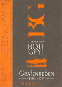 Etichetta Alsace Riesling Grafenreben Bott-Geyl (Domaine) 2003