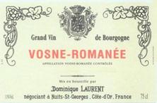 Etiquette du vin Vosne-Romanée Dominique Laurent 2008