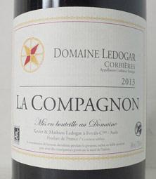 Wine label Corbières Domaine Ledogar La Compagnon Xavier et Mathieu Ledogar 2015