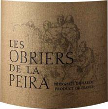 Etikette des Weins Coteaux du Languedoc - Terrasses du Larzac Domaine de La Pèira en Damaisèla Les Obriers de la Pèira Karine Ahton et Robert Dougan 2014