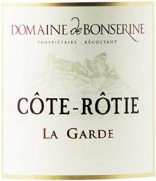 Etiquette du vin Côte-Rôtie La Garde Bonserine (Domaine de) 1999
