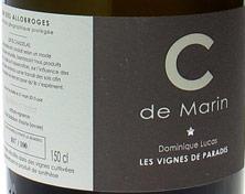 Wine label IGP Vin des Allobroges C de Marrin Les Vignes de Paradis 2013