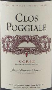 Wine label Vin de Corse Clos Poggiale Jean-François Renucci 2015