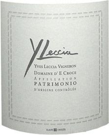 Etiquette du vin Patrimonio Yves Leccia 2015