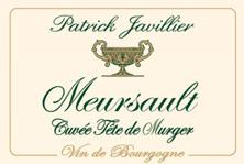 Etiquette du vin Meursault Cuvée Tête de Murger Patrick Javillier 2020