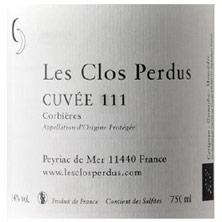 Etikette des Weins Corbières Les Clos Perdus  Cuvée 111 2013