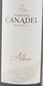 Etiquette du vin Bandol Château Canadel Altum Jacques et Caroline de Chateauvieux 2016