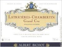 Etichetta Latricières-Chambertin Grand Cru Albert Bichot 1996