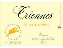 Etichetta IGP Pays du Var (Vin de Pays du Var) St Auguste Triennes (Domaine) 1997